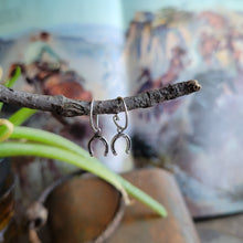 Load image into Gallery viewer, Horseshoe Huggie Hoops