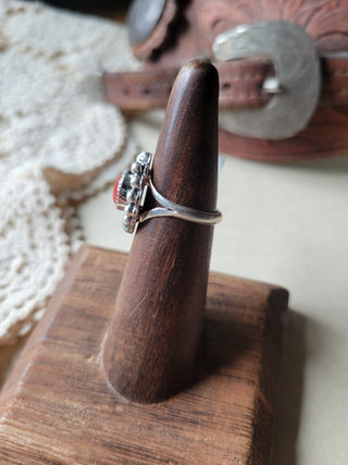The Montgomery Ring - Sz 5.25 - Coral