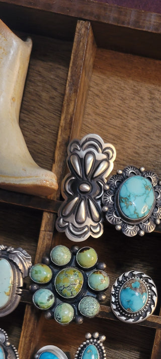 Bowtie Concho Statement Ring - Adjustable Band - TT claim