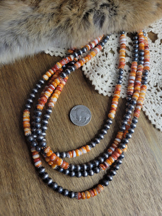 Wilson 6mm Pearls - Orange Spiny