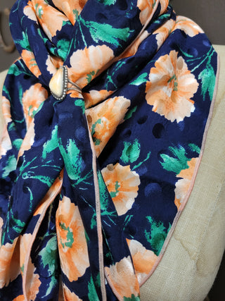 Just Peachy - 36" Silk Wild Rag