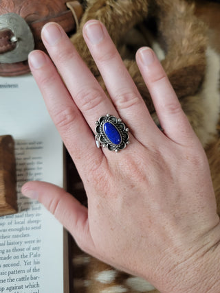 The Bluegrass Ring - Sz 8.5 - Lapis