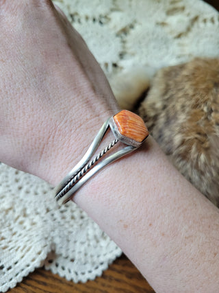 The Marcy Cuff - Orange Spiny Oyster