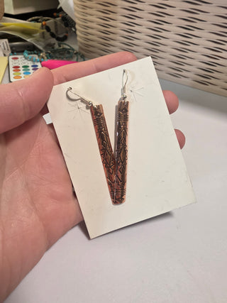 Elizabeth - copper earrings