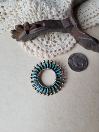 The Hawthorne Needlepoint Pin - Vintage