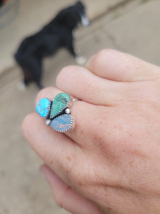 Lauren - Half Cluster Ring - Sz 6.5