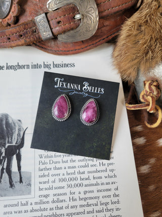 The Longhorn Studs - Purple Spiny