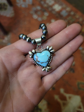 Golden Hills Heart Pendant