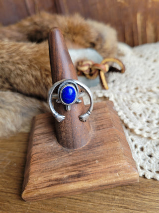 The Chett Naja Ring - Lapis - Sz  8