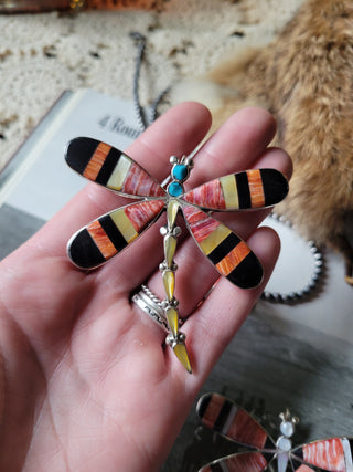 The Estelle Inlay Dragonfly Pin/Pendants