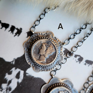 The Saratoga Dime Necklace