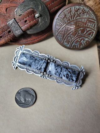 Frost Hair Barrette - White Buffalo