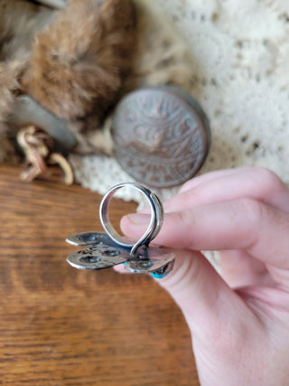 Cactus Concho Ring - Adjustable
