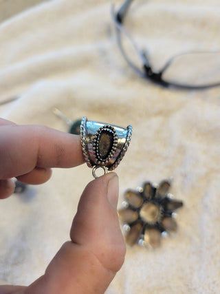 The Tamara Mixed Mine Cluster Pendant