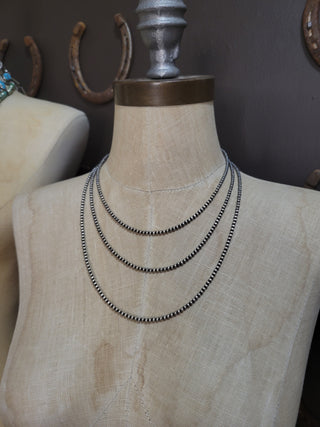 3mm 60" Pearl Necklace