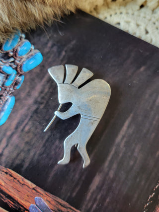 Vintage Kokopelli Pin/Pendant