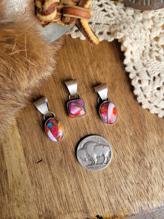 Dainty Dahlia Pendants