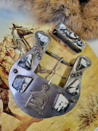 Ashlee's Custom Buckle - White Buffalo