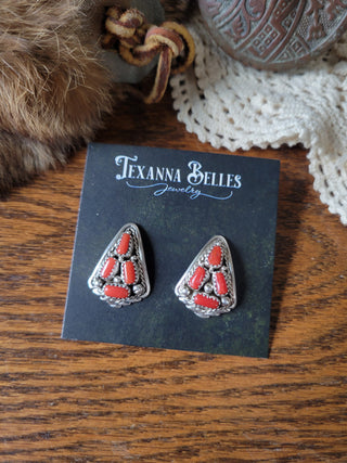 The Cynthia Studs - Coral