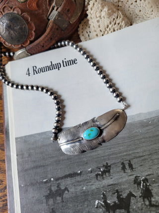The Buckskin Feather Necklace - Sonoran
