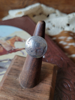 Buffalo Nickel Ring - Sz 6