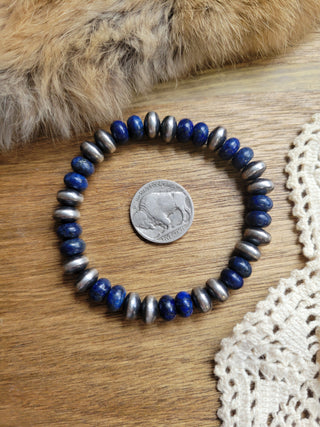 The Hank Jr. Saucer Bracelet - Lapis