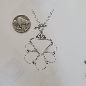 The Conway Cluster Toggle Necklace - 16" - MADE TO ORDER