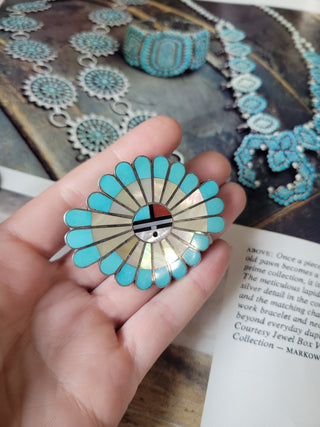Zuni Inlay Belt Buckle