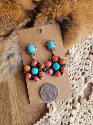 The Sandy Girl Cluster Earrings
