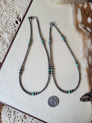 Graduated Pearls - Kingman - Green
