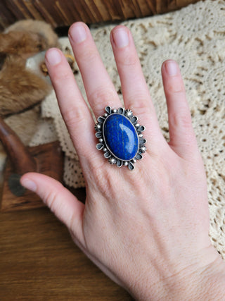 The Barry Ring - Lapis - Adjustable