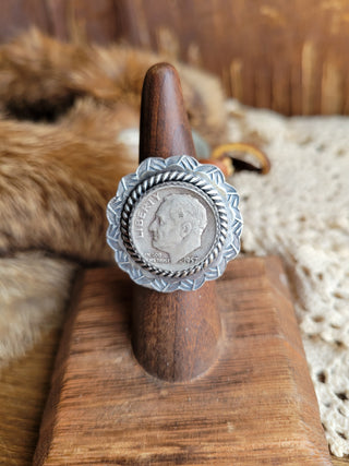The Aspen Dime Ring - Adjustable