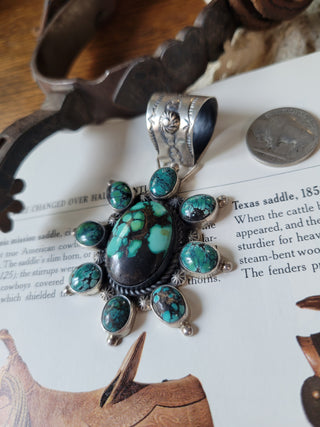 The Juniper Ridge Cluster Pendant - Sky Horse Turquoise