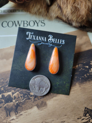 The Chandler Studs - Orange Spiny Oyster