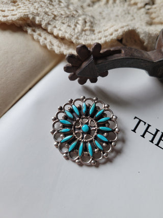 The Davenport Needlepoint Cluster Pin - Vintage