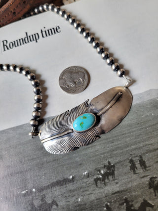 The Buckskin Feather Necklace - Sonoran