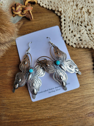 Butterfly Whimsy Concho Earrings - Kingman