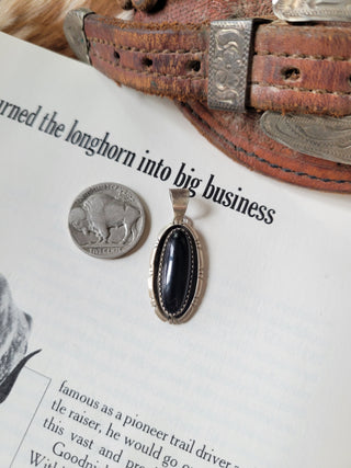The Slade Pendant - Black Onyx