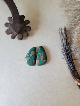Kingman Turquoise Cab Pair