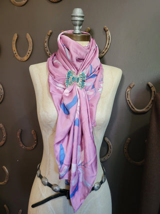Lavender Floral - 44" Silk Wild Rag