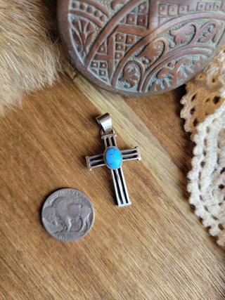 The Shirley Cross Pendant - Golden Hills