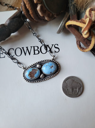 The Eliza Jane Necklace - Golden Hills Turquoise