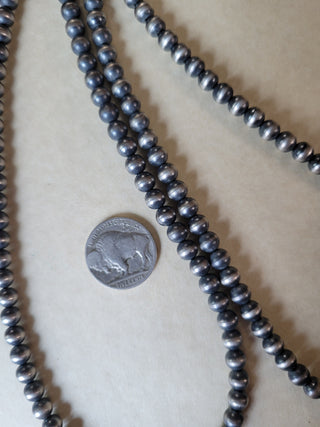 6mm Sterling Silver Pearl Necklace