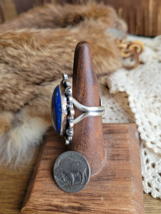 The Barry Ring - Lapis - Adjustable