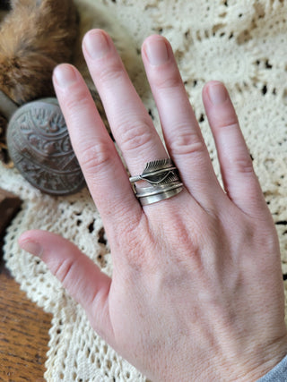 The Charley Feather Ring - Adjustable