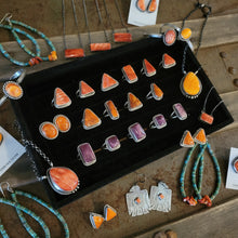 Load image into Gallery viewer, The Anadarko Spiny Turquoise Hoops