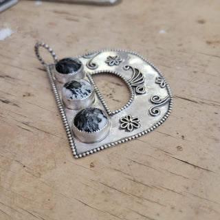 Floral D Pendant
