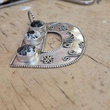 Load image into Gallery viewer, Floral D Pendant