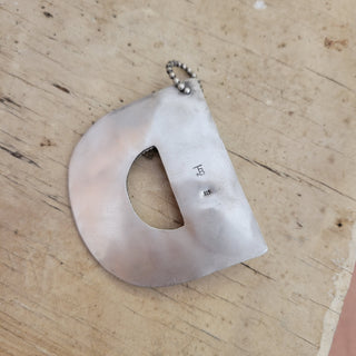 Floral D Pendant