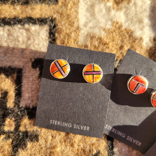 The Eden Spiny Inlay Studs - 11.5mm